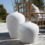 Catia Handmade White Terracotta Pot Vase, thumbnail 4 of 6