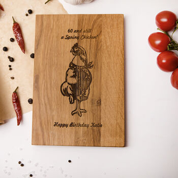Any Age No Spring Chicken Wooden Board, 2 of 4