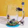 G Decor Blue Rose Gift Set Glass And Matching Spoon, thumbnail 1 of 4