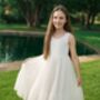 Flora In Ivory ~ Flower Girl Dress Or Party Dress, thumbnail 2 of 6