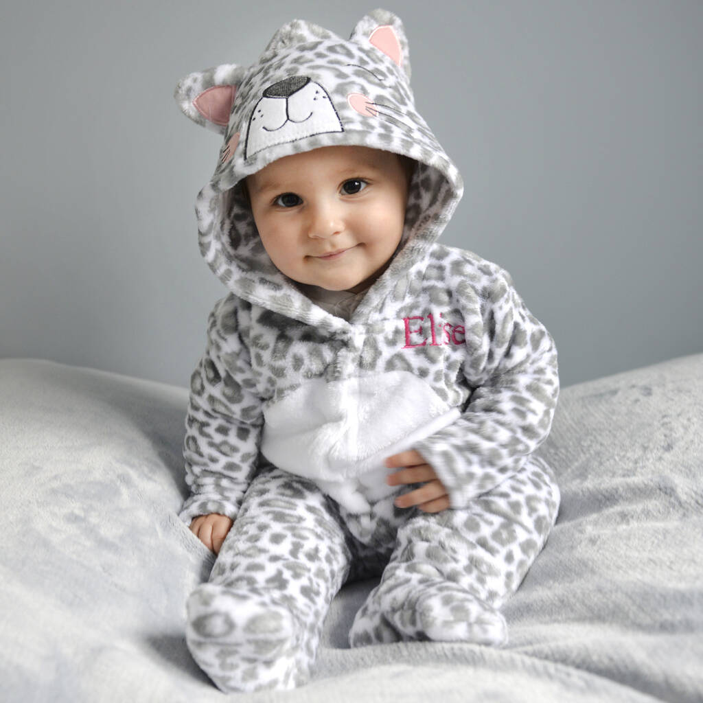 Leopard discount onesie girl