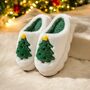 Plush Christmas Tree Bubble Slippers, thumbnail 5 of 11