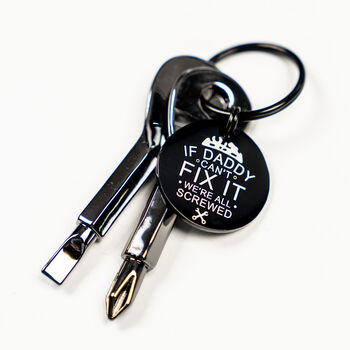 Keychain Screwdriver Set | Father's Day Gift, Dads Tools, Personalised Keyring, 2 of 5