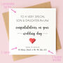 Personalised Wedding Day Card For Son Or Daughter, thumbnail 2 of 7