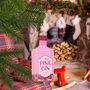 G Decor Large Glass Pink Gin Bottle Christmas Bauble, thumbnail 3 of 5