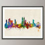Mumbai India Skyline Cityscape Art Print, thumbnail 5 of 8