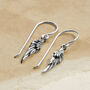 Sterling Silver Little Angel Wing Dangly Earrings, thumbnail 1 of 3