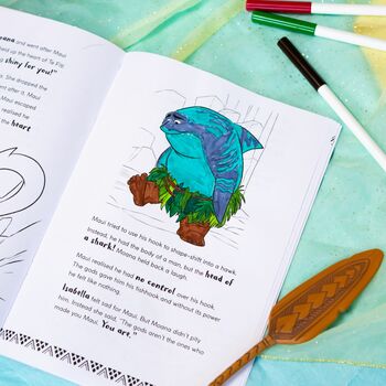 Personalised Disney Colouring Moana Book, 2 of 5