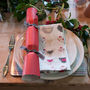 Roost Red Organic Napkins, thumbnail 4 of 6