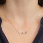 Personalised Double Disc Necklace, thumbnail 1 of 5