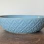 Blue Diamond Patterned Pasta/Serving Bowl, 22cm, thumbnail 2 of 2