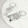 Personalised 30th Birthday Ten Pence Keyring Bottle Opener, thumbnail 1 of 5