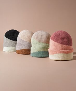 Personalised Ombre Knitted Winter Hat, 3 of 9