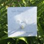 White Daisy April Birth Flower Bracelet Charm Bead, thumbnail 3 of 5