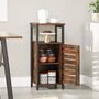 Industrial Side Cabinet Bedside Table Nightstand, thumbnail 2 of 7