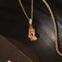 Praying Hands Pendant 18 K Gold Plated, thumbnail 4 of 4