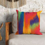 Abstract Northern Lights Square Cushion, Many Colours, thumbnail 1 of 7