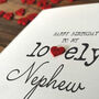 Personalised Birthday Card For Special Nephew, Handmade Card, thumbnail 4 of 4