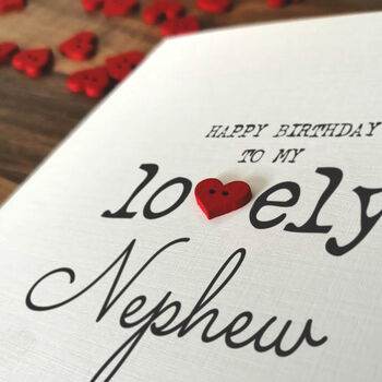 Personalised Birthday Card For Special Nephew, Handmade Card, 4 of 4