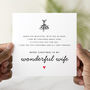 Wonderful Wife Christmas Card, thumbnail 1 of 3