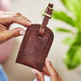 Personalised Leather Luggage Tag, thumbnail 9 of 12