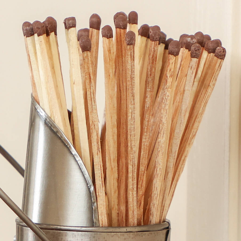 Long Fireside Matches Holder With Striker By Dibor