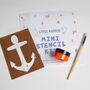 Rocket Mini Fabric Ink Stencil Kit, thumbnail 3 of 11
