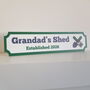 Grandad's Shed Personalised Sign, thumbnail 1 of 2