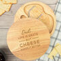 'Life Is Grate' Pun Cheese Board Personalised Gift Set, thumbnail 1 of 7