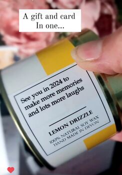 'Say It A With Candle' Personalised Greetings Candle, 5 of 8