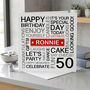 Personalised 50th Birthday Card, thumbnail 2 of 5