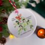 Personalised Mistletoe Kisses Christmas Candle Gift Set, thumbnail 2 of 8
