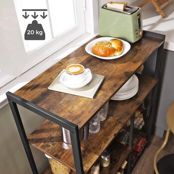 Baker’s Rack Industrial Style Kitchen Island Shelves, 4 of 12