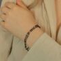Two Layer Black Beaded Unisex Mangalsutra Bracelet, thumbnail 2 of 3