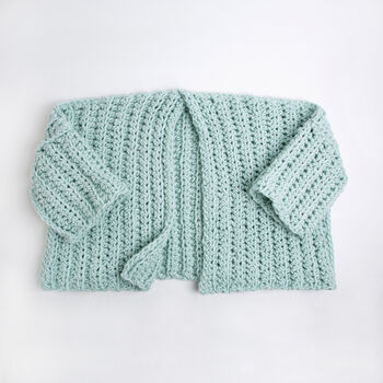 Chunky Cardigan Easy Crochet Kit, 6 of 10