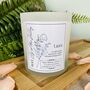 May Lily Of The Valley Birth Flower Personalised Candle, thumbnail 4 of 11