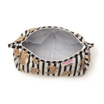 Serendipity Cotton Cosmetic Case Leopard, 2 of 3