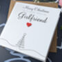 Personalised Handmade Christmas Card For Special Girlfriend, thumbnail 2 of 4