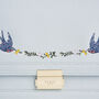 Blue Bird Embroidered Foldover Bag, thumbnail 4 of 9
