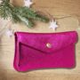 Real Leather Stunning Purse Gold Metallic Christmas Gift, thumbnail 4 of 8