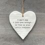 'I Can't Say…' Hanging Ceramic Heart Decoration, thumbnail 2 of 3