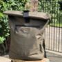 Personalised Recycled Roll Top Backpack, thumbnail 5 of 5