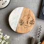 Personalised Marble And Wood Drinks Coaster, thumbnail 4 of 9