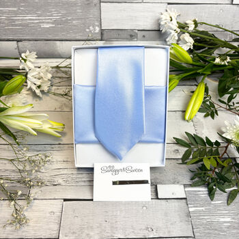 Baby Blue Wedding Tie Set, 5 of 10