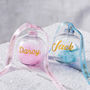 Personalised Babies First Christmas Feather Bauble, thumbnail 1 of 2