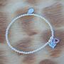 Personalised Sterling Silver Crystal Heart Bracelet, thumbnail 4 of 8