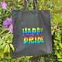 Happy Pride Lgbtq Celebration Tote Shopper Bag, thumbnail 2 of 3