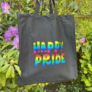 Happy Pride Lgbtq Celebration Tote Shopper Bag, 2 of 3