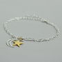 Sterling Silver Moon And Star Bracelet, thumbnail 4 of 8