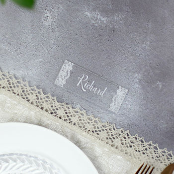 Personalised Lace Wedding Place Settings, 4 of 4
